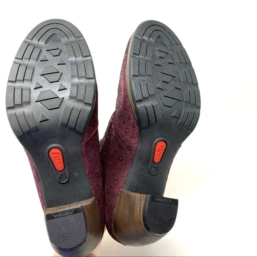 Wolky Jacquerie Leather boots bordo drops
